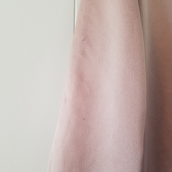 SOLD{Topshop} Pink Satin Bomber Jacket - Picture 5 of 5